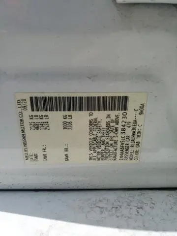 2020 NISSAN MAXIMA PLATINUM  