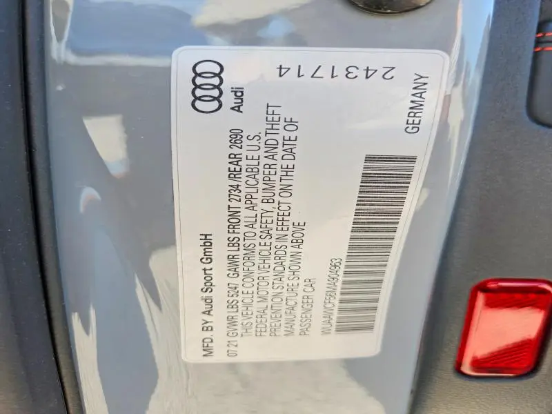 2021 AUDI RS5   
