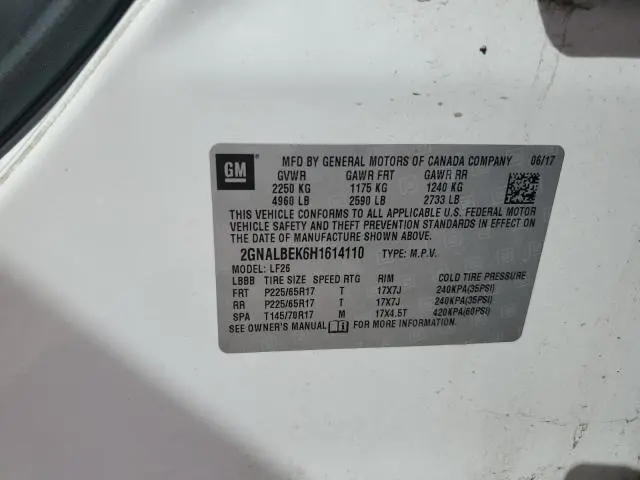 2017 CHEVROLET EQUINOX LS  