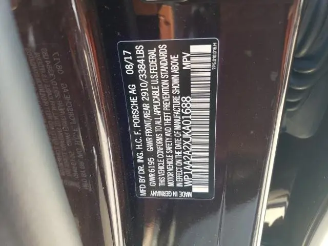 2018 PORSCHE CAYENNE   