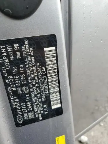 2013 HYUNDAI GENESIS 3.8L  