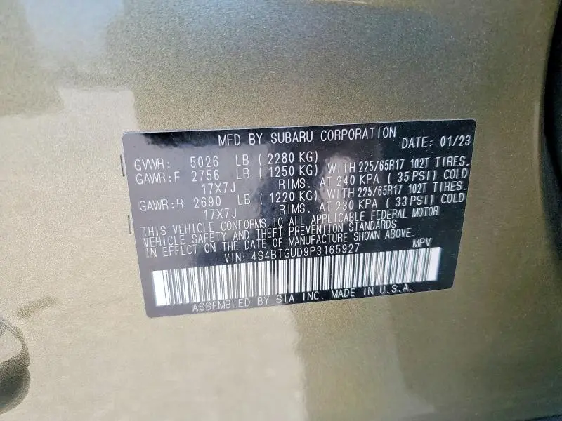 2023 SUBARU OUTBACK WILDERNESS  