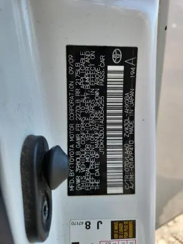 2010 TOYOTA PRIUS   