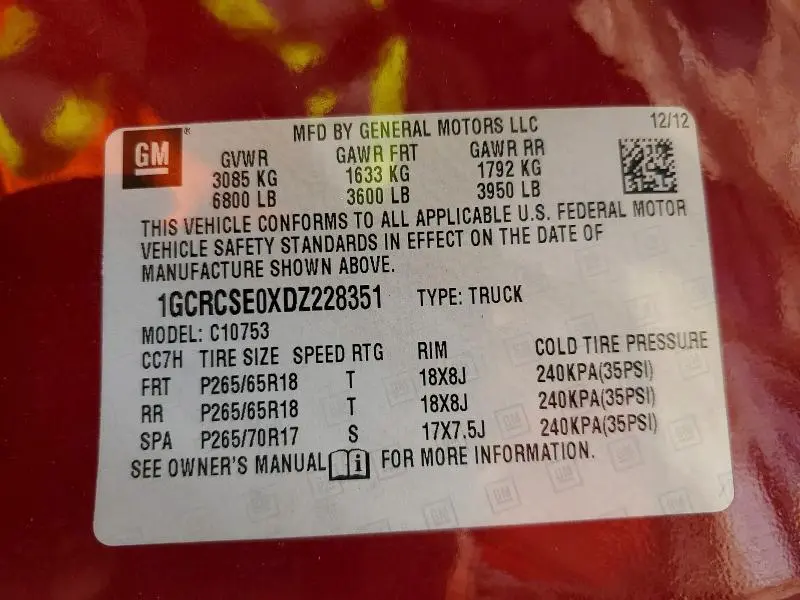 2013 CHEVROLET SILVERADO C1500 LT  