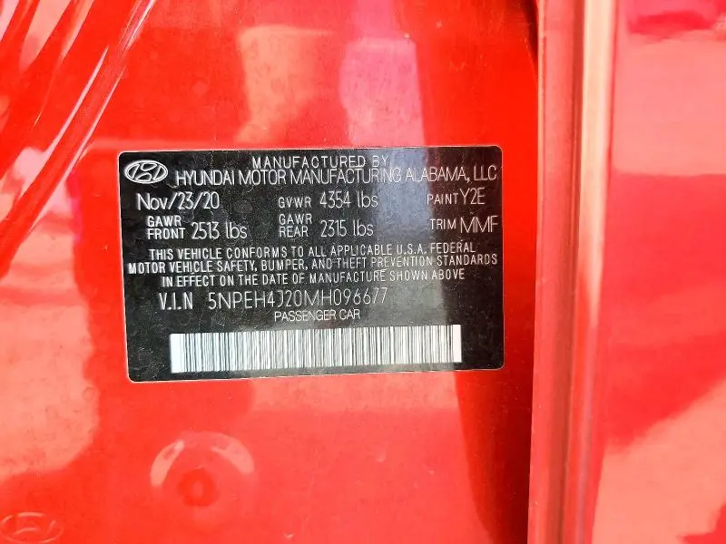 2021 HYUNDAI SONATA LIMITED  