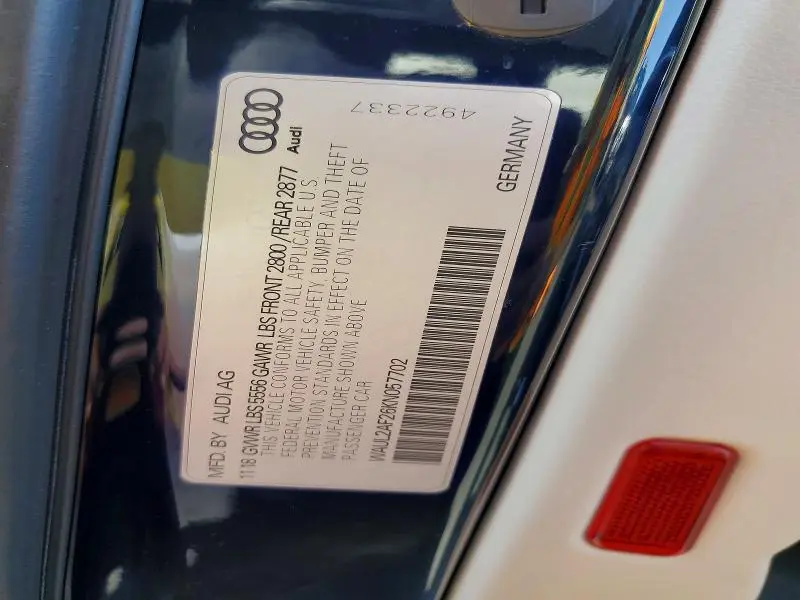 2019 AUDI A6 PREMIUM PLUS  