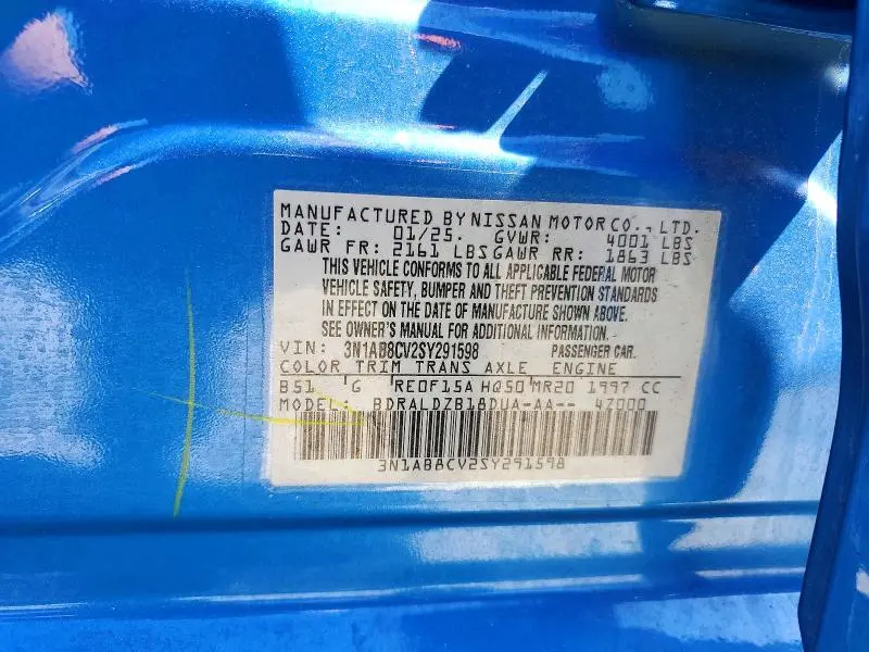 2025 NISSAN SENTRA SV  