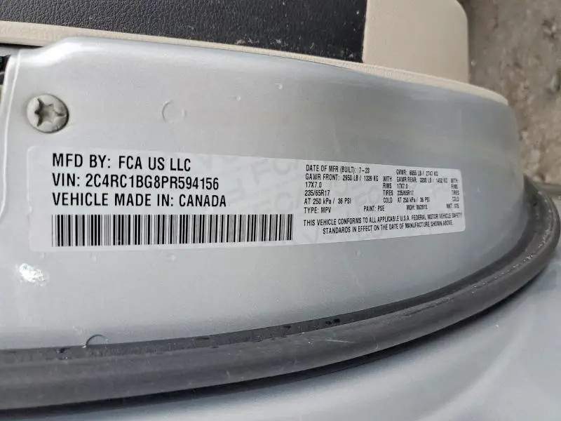 2023 CHRYSLER PACIFICA TOURING L  
