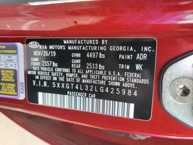 2020 KIA OPTIMA LX  