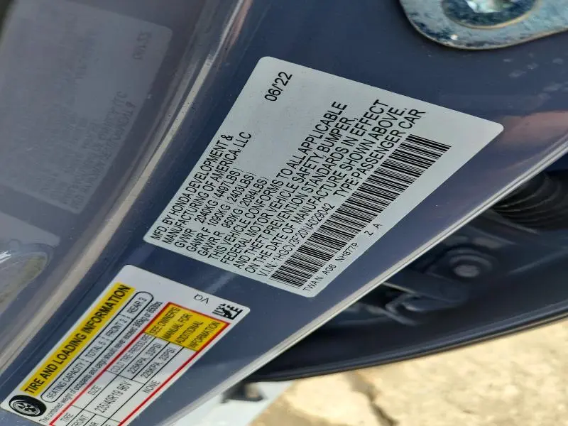 2022 HONDA ACCORD HYBRID SPORT  