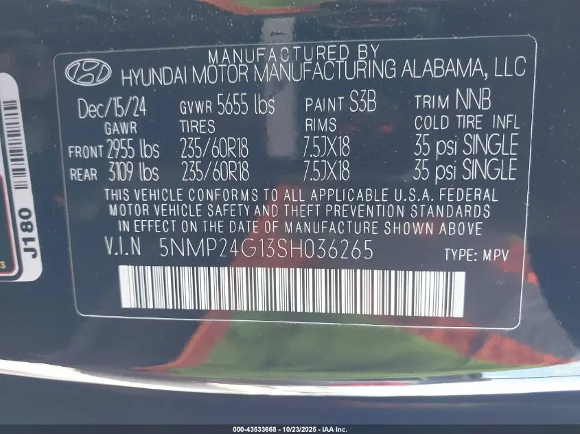 2025 HYUNDAI SANTA FE HYBRID SEL