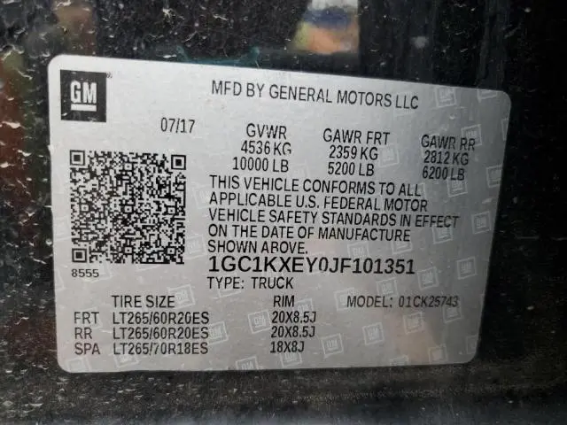 2018 CHEVROLET SILVERADO K2500 HIGH COUNTRY  