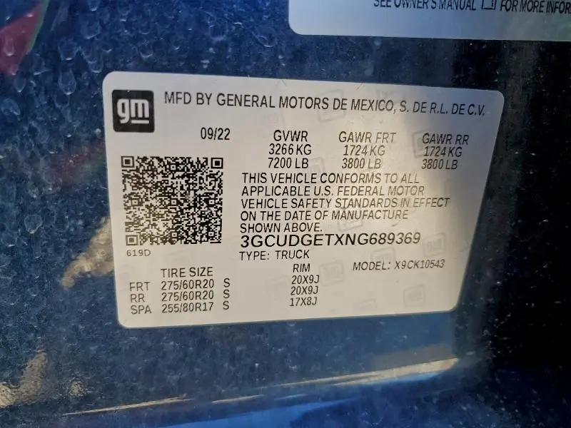 2022 CHEVROLET SILVERADO K1500 LTZ  