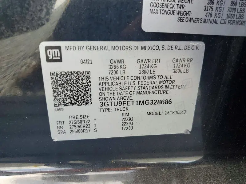 2021 GMC SIERRA K1500 DENALI  