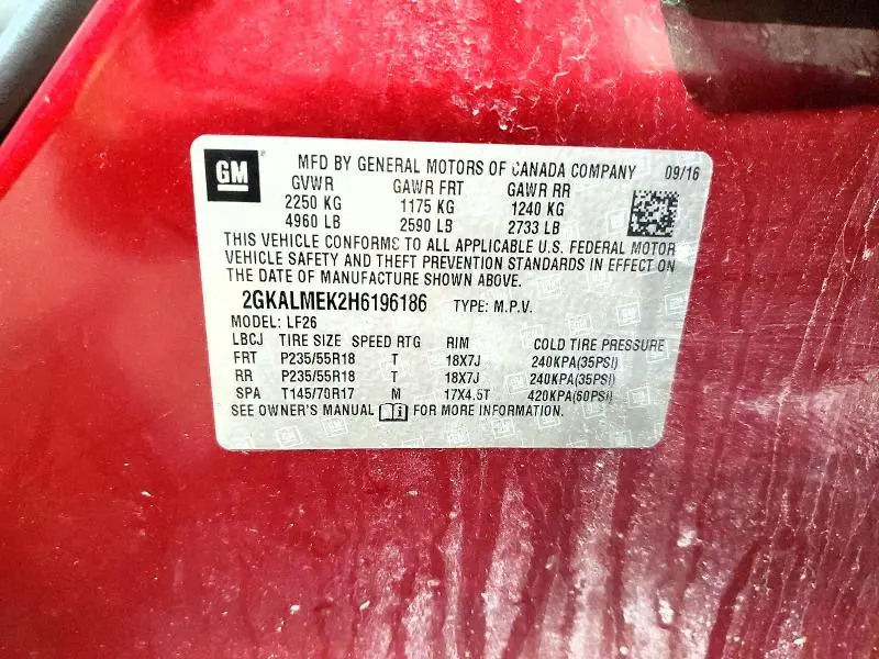 2017 GMC TERRAIN SLE  