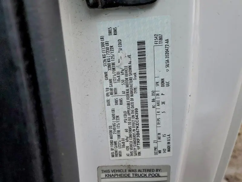 2019 FORD F350 SUPER DUTY  