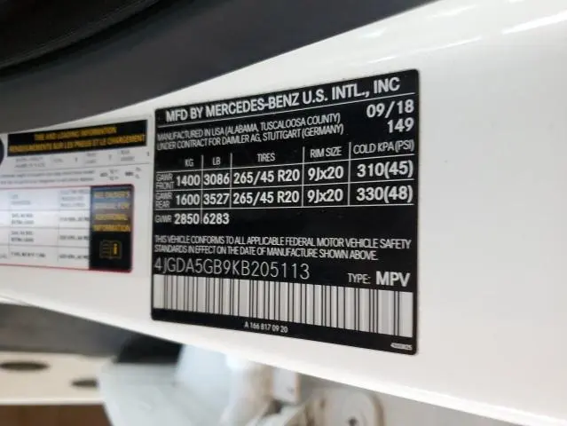 2019 MERCEDES-BENZ GLE 400 4MATIC  