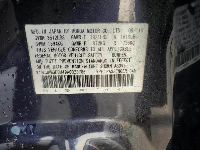 2010 HONDA FIT SPORT  