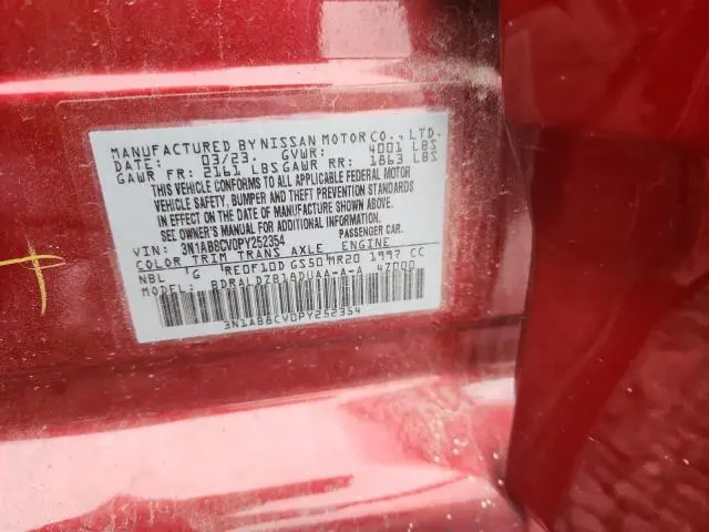 2023 NISSAN SENTRA SV  