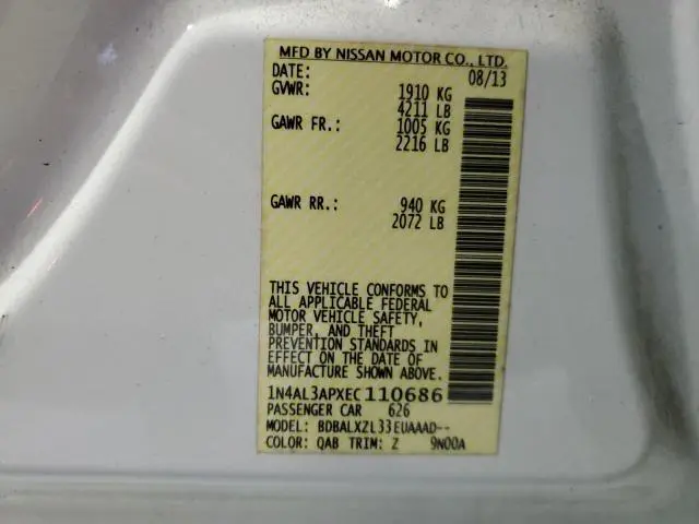 2014 NISSAN ALTIMA 2.5  