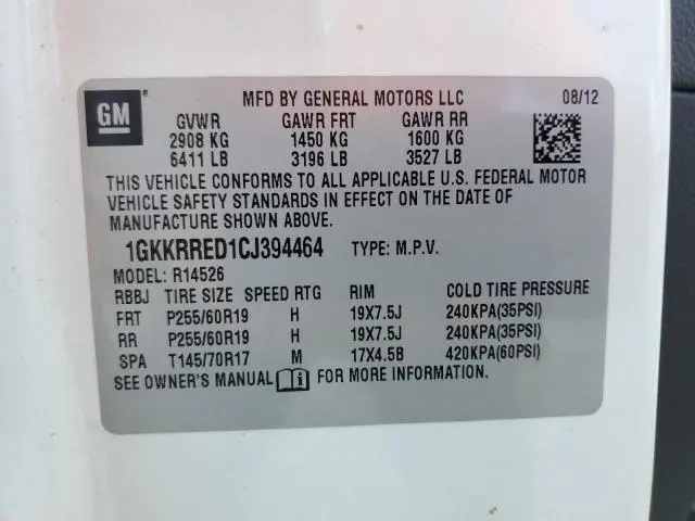 2012 GMC ACADIA SLT-1  