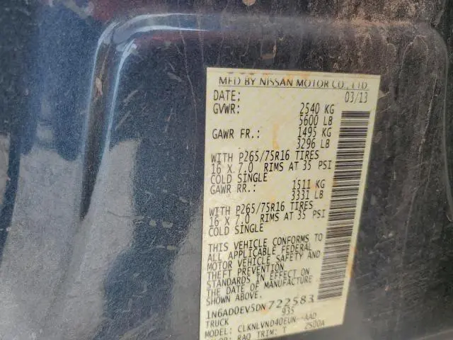 2013 NISSAN FRONTIER S