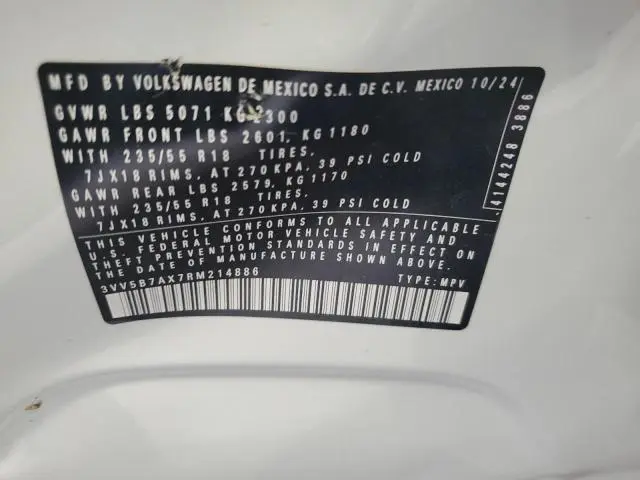 2024 VOLKSWAGEN TIGUAN WOLFSBURG  