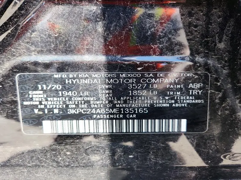 2021 HYUNDAI ACCENT SEL  