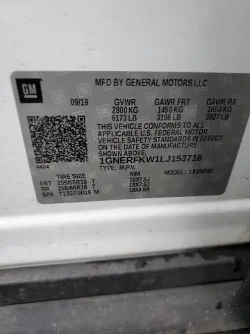 2020 CHEVROLET TRAVERSE LS  