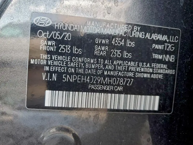 2021 HYUNDAI SONATA LIMITED  