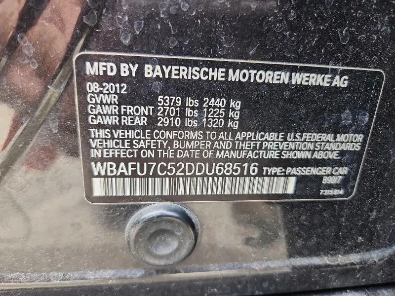 2013 BMW 535 XI  