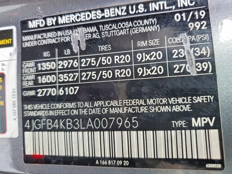 2020 MERCEDES-BENZ GLE 350 4MATIC  