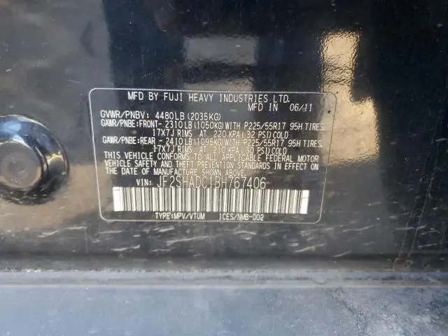 2011 SUBARU FORESTER 2.5X PREMIUM  