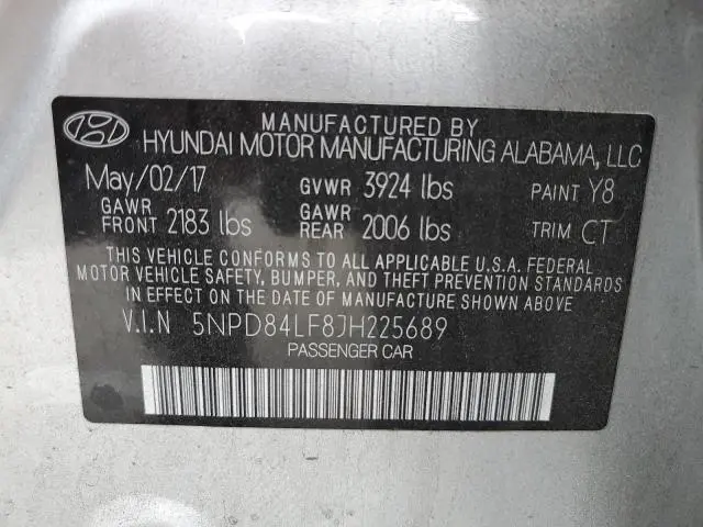 2018 HYUNDAI ELANTRA SEL