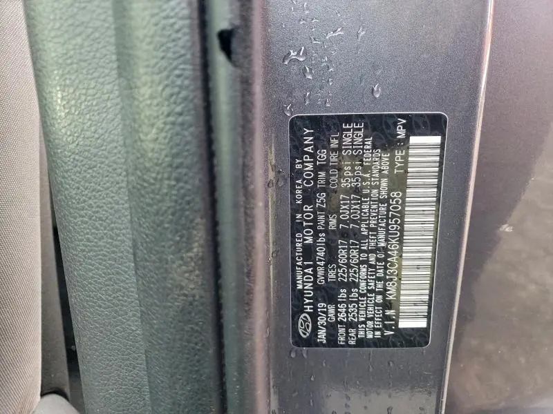 2019 HYUNDAI TUCSON LIMITED  