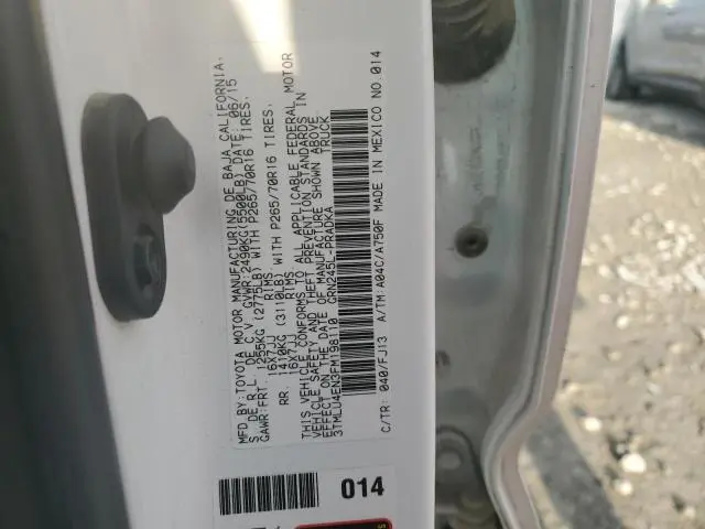 2015 TOYOTA TACOMA DOUBLE CAB  