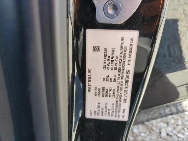 2021 TESLA MODEL 3   