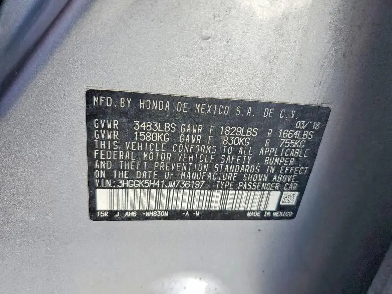 2018 HONDA FIT LX  