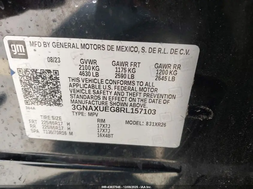 2024 CHEVROLET EQUINOX AWD LT