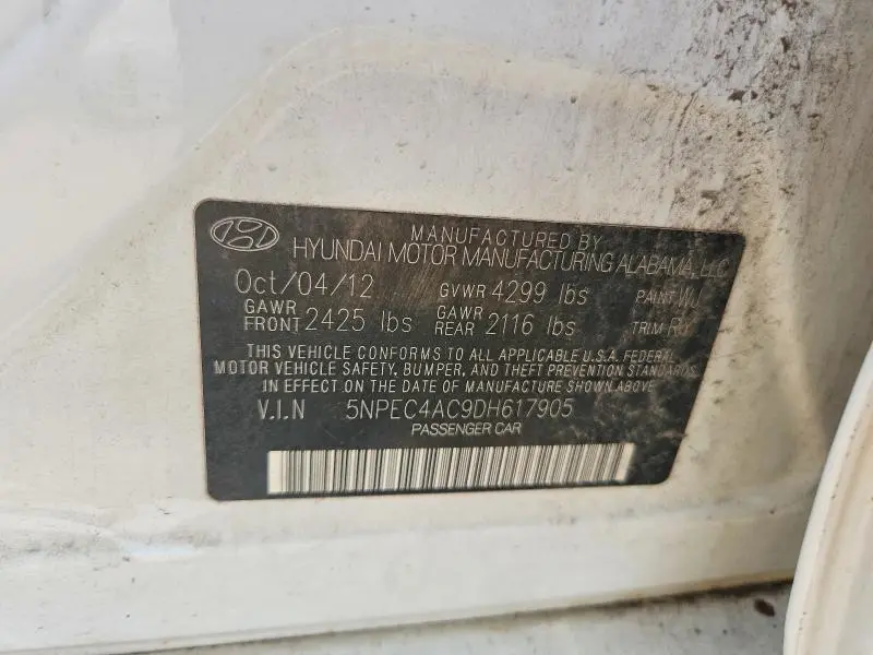 2013 HYUNDAI SONATA SE  