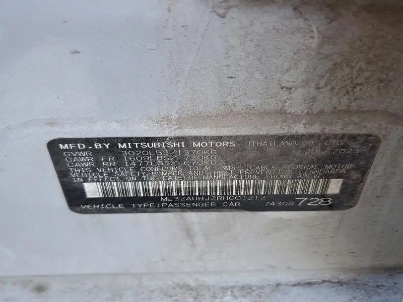 2024 MITSUBISHI MIRAGE ES  