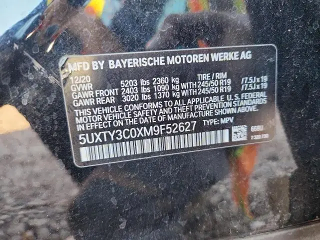 2021 BMW X3 SDRIVE30I  