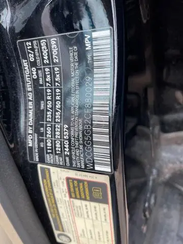 2012 MERCEDES-BENZ GLK 350  