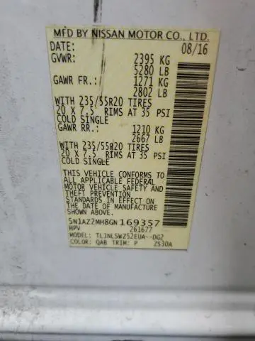 2016 NISSAN MURANO S  