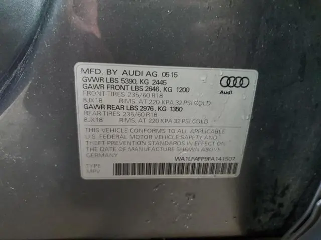 2015 AUDI Q5 PREMIUM PLUS  