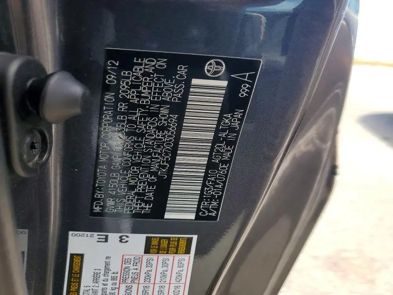 2013 SCION TC BASE  