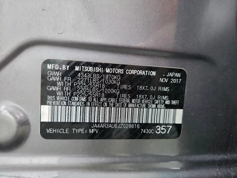 2018 MITSUBISHI OUTLANDER SPORT ES  