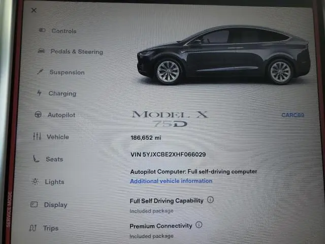 2017 TESLA MODEL X   