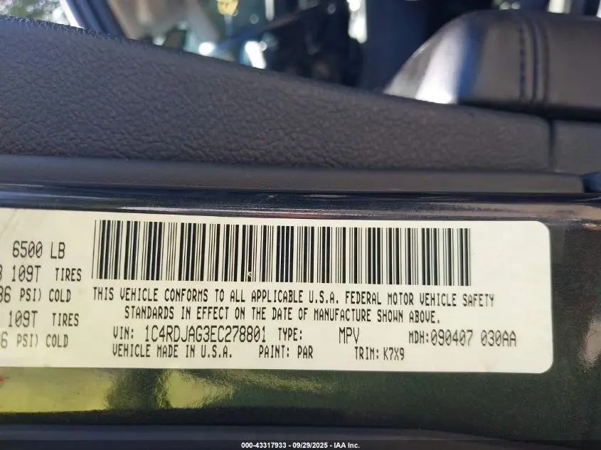 2014 DODGE DURANGO SXT