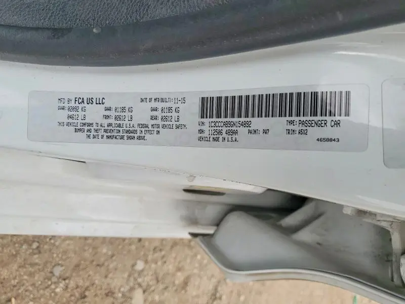 2016 CHRYSLER 200 LIMITED  